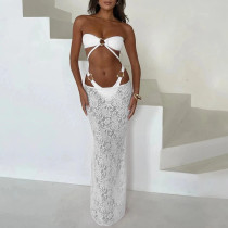 Lace Bikini Cross-border Split Women's Swimsuit Three-Piece Set