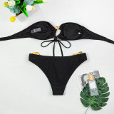 Lace Bikini Cross-border Split Women's Swimsuit Three-Piece Set