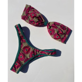 Bikini Print Split Women's Swimsuit Swimsuit