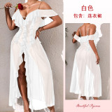 Mesh Nightgown Comfort Chain Shoulder Strap Home Clothes