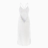 Satin-backless Suspender Nightgown Mesh Lace Nightgown Home Clothes