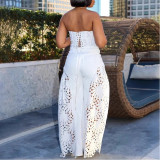 Lace Strapless Two-piece Set