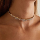 Geometric Collar Rhinestone Necklace