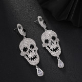 Halloween Ghost Earrings Exaggerated Rhinestone Earrings
