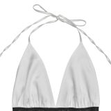Sexy Lace V-neck Spliced ​​backless Dress
