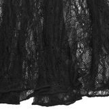 Sexy Suspender Lace Perspective Dress