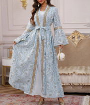 Waist-closed Long Dress Suit Skirt Jalabia