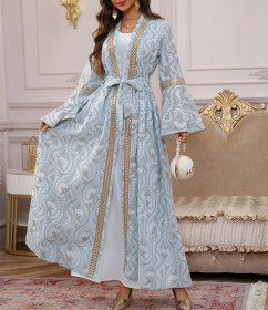 Waist-closed Long Dress Suit Skirt Jalabia