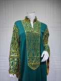 Muslim Large Size Robe Dubai Beads Embroidered Large Sleeves