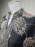 Muslim Embroidered Sequined Robe Large Size Dress