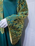 Muslim Large Size Robe Dubai Beads Embroidered Large Sleeves