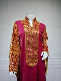 Muslim Large Size Robe Dubai Beads Embroidered Large Sleeves