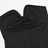 Women's Two-piece Dress and Cape Set