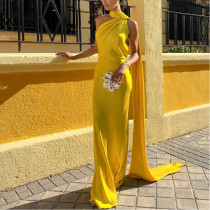 Ribbon Long Skirt Backless Hot Girl Hot Selling Slim Dress