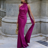 Ribbon Long Skirt Backless Hot Girl Hot Selling Slim Dress