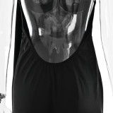 Ribbon Long Skirt Backless Hot Girl Hot Selling Slim Dress