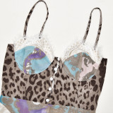 Suspender Long Skirt Hot Girl Slit Tube Top Chiffon Dress