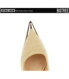 High Heels Stilettos High Heels Metal Pointed Toe Suede Women's Shoes