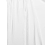 Deep V Halter Neck Backless Spliced ​​high Slit Elegant Evening Dress