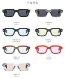 Square Small Frame Arrow Sunglasses