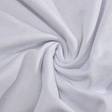 Chest-wrapped Long-sleeved V-neck Lace-up Maxi Dress