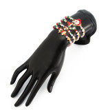 Christmas Snowman Bell Adjustable Bracelet