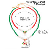 Christmas Bell Tree Pendant Necklace