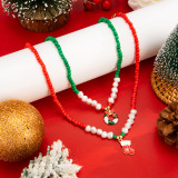 Christmas Bell Tree Pendant Necklace