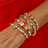 Christmas Snowman Bell Adjustable Bracelet