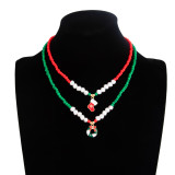 Christmas Bell Tree Pendant Necklace