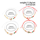 Christmas Snowman Bell Adjustable Bracelet