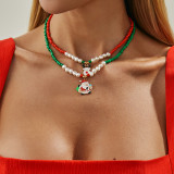 Christmas Bell Tree Pendant Necklace