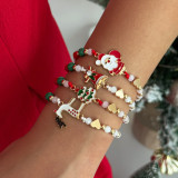 Christmas Snowman Bell Adjustable Bracelet