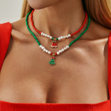 Christmas Bell Tree Pendant Necklace