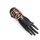 Creative Christmas Elk Snowman Bracelet Adjustable Braided Bracelet