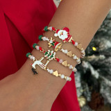 Christmas Snowman Bell Adjustable Bracelet