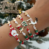 Christmas Snowman Bell Adjustable Bracelet