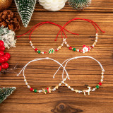Christmas Snowman Bell Adjustable Bracelet