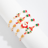 Christmas Snowman Bell Adjustable Bracelet
