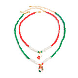 Christmas Bell Tree Pendant Necklace