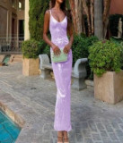 Strapless Backless Slim Fit Sequin Gown