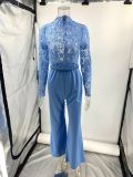 Lace Fringed Trousers See-through Sexy Jumpsuit