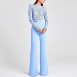 Lace Fringed Trousers See-through Sexy Jumpsuit