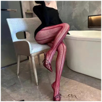 Sexy Stockings Fishnet  Vertical Striped Personalized Pantyhose
