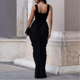 Elegant Waistless Backless  Hip-hugging Dress