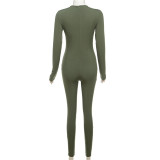 Hip-covering Tight-fitting High-waisted Sports and Fitness Jumpsuits