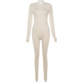 Hip-covering Tight-fitting High-waisted Sports and Fitness Jumpsuits