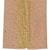 See-through Mesh Slim-fit Dress with Hot Rhinestones