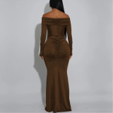 Sexy One-shoulder Slim-fitting Arm-wrapped Dress