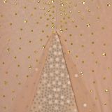 See-through Mesh Slim-fit Dress with Hot Rhinestones